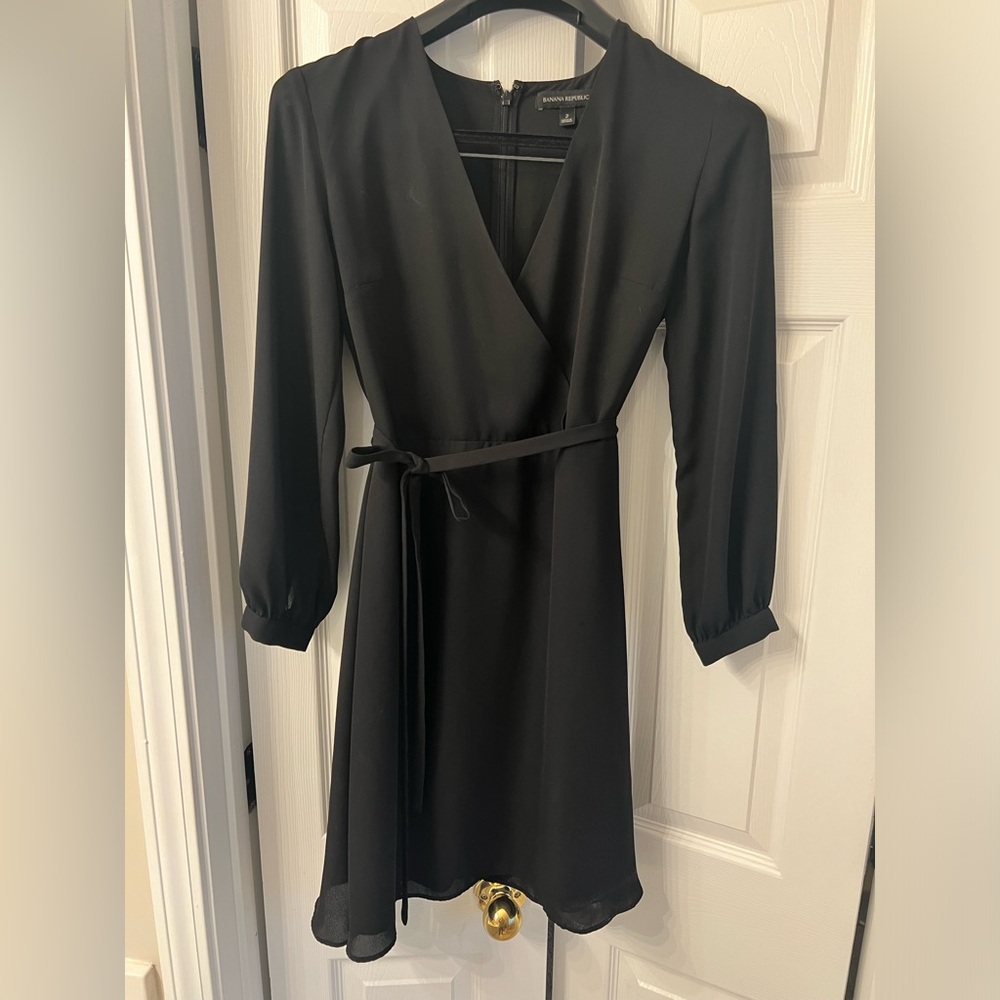 Black Banana Republic Tie Dress